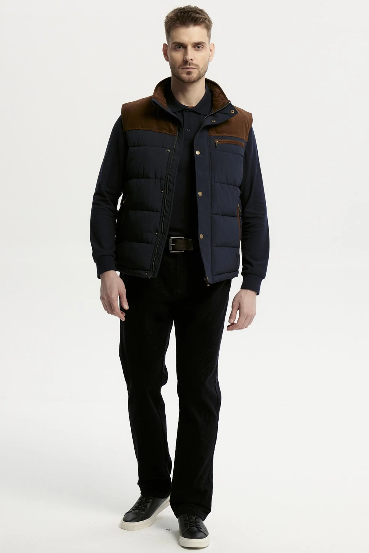 Parka Hombre Slim Azul Marino - Image 4