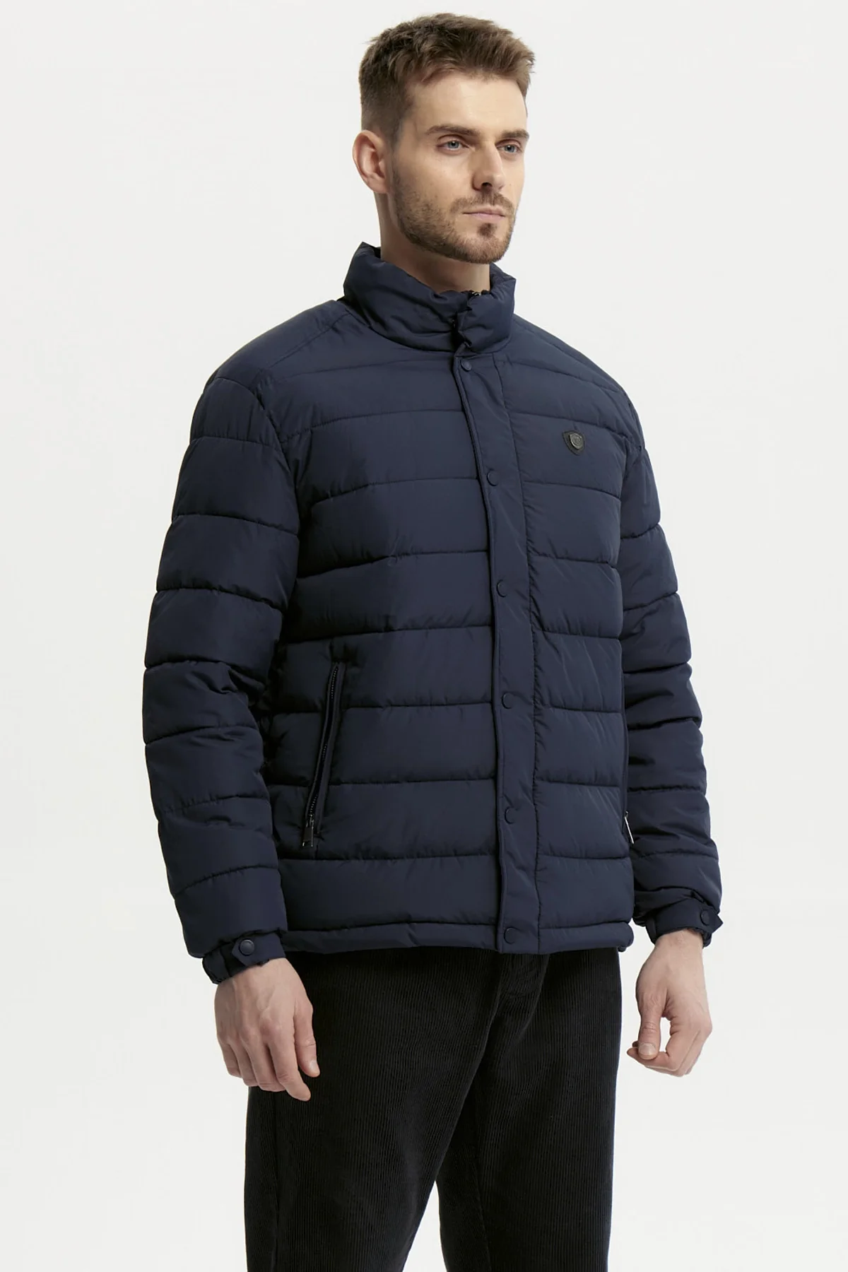 Parka Hombre Slim Azul Marino - Image 2