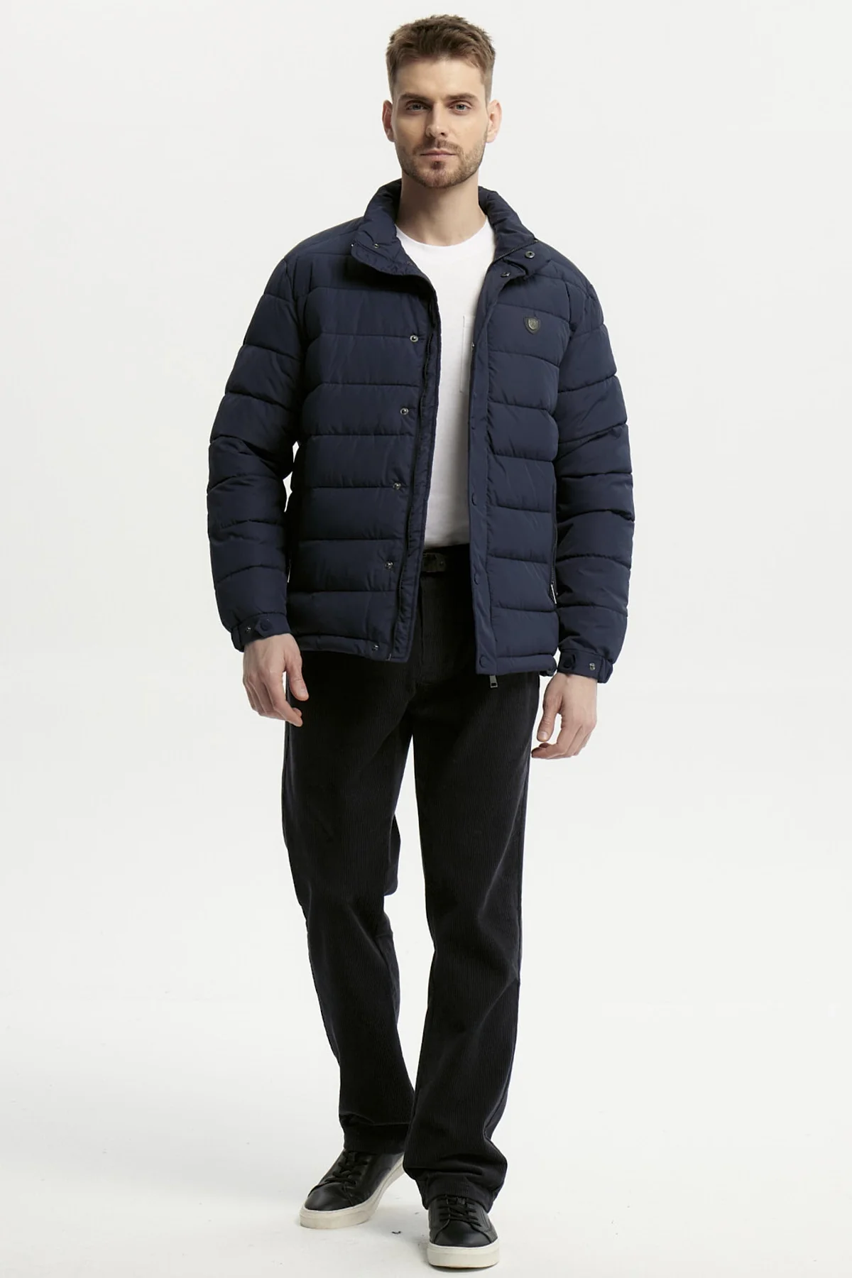 Parka Hombre Slim Azul Marino - Image 4