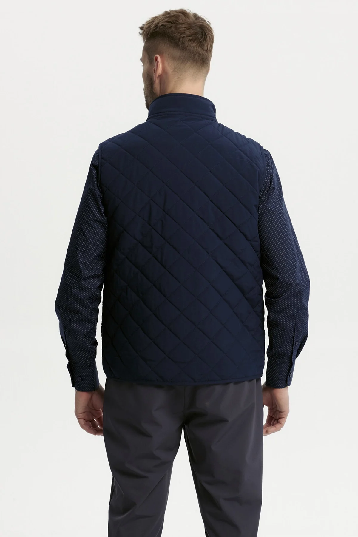 Parka Hombre Slim Azul Marino - Image 3