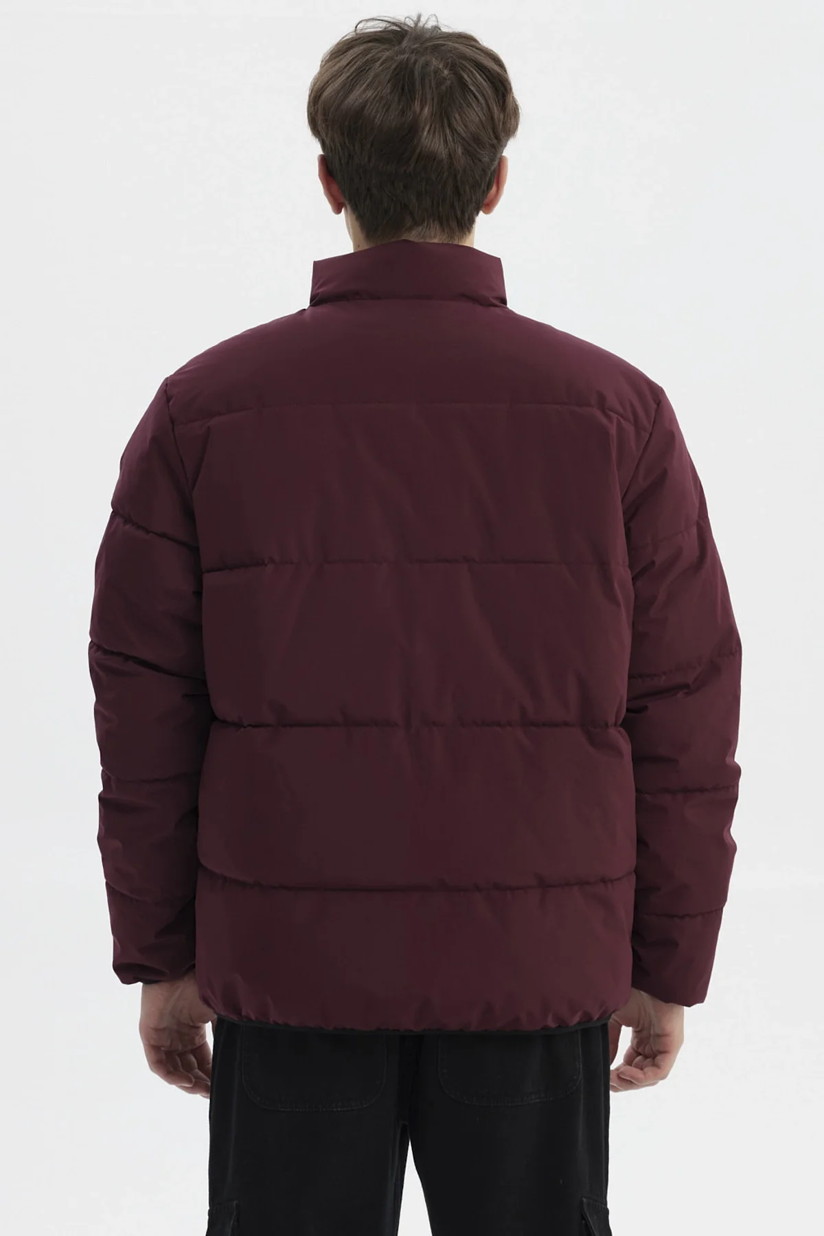 Parka Hombre Slim Reversible Burdeo - Image 3