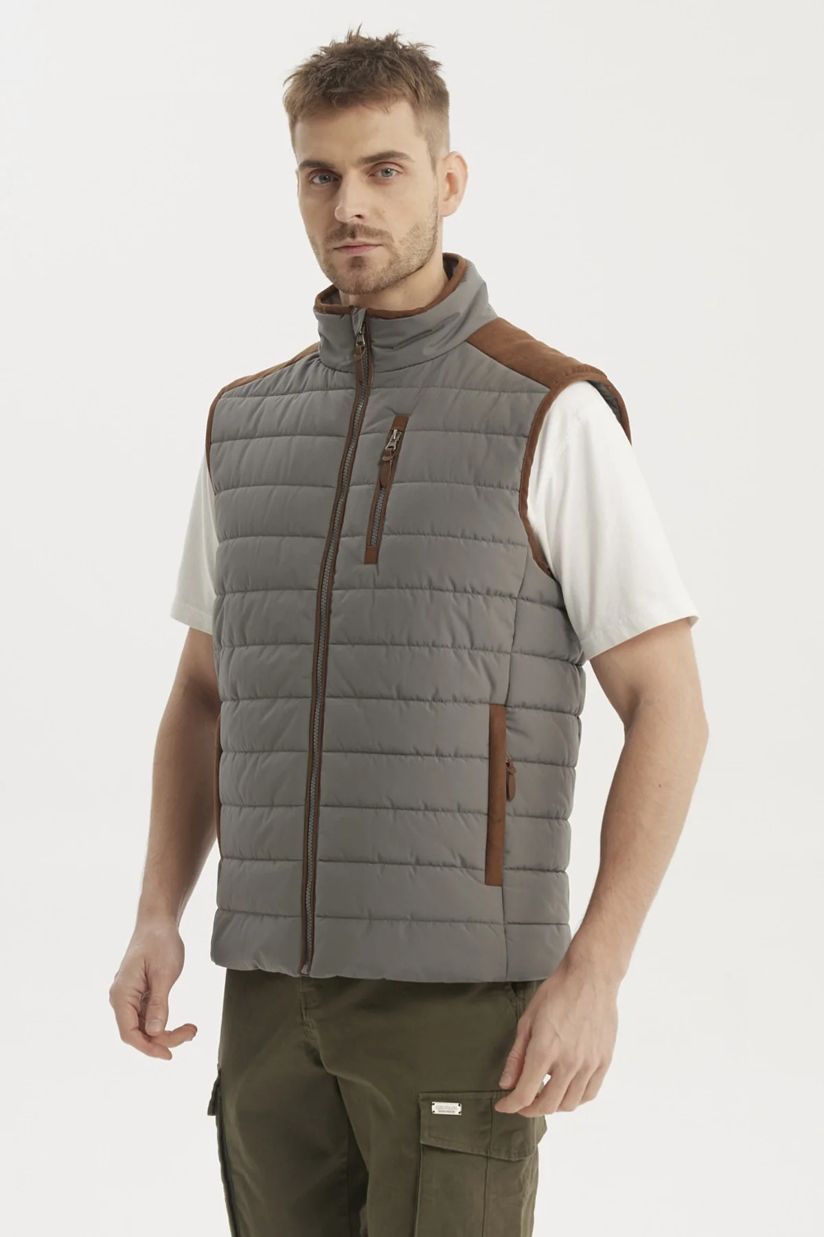 Parka Hombre Slim Gris - Image 2