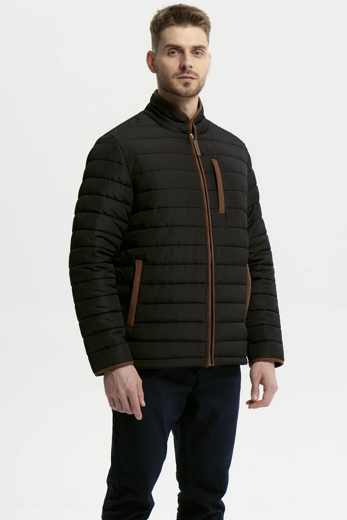 Parka Hombre Slim Negro - Image 2