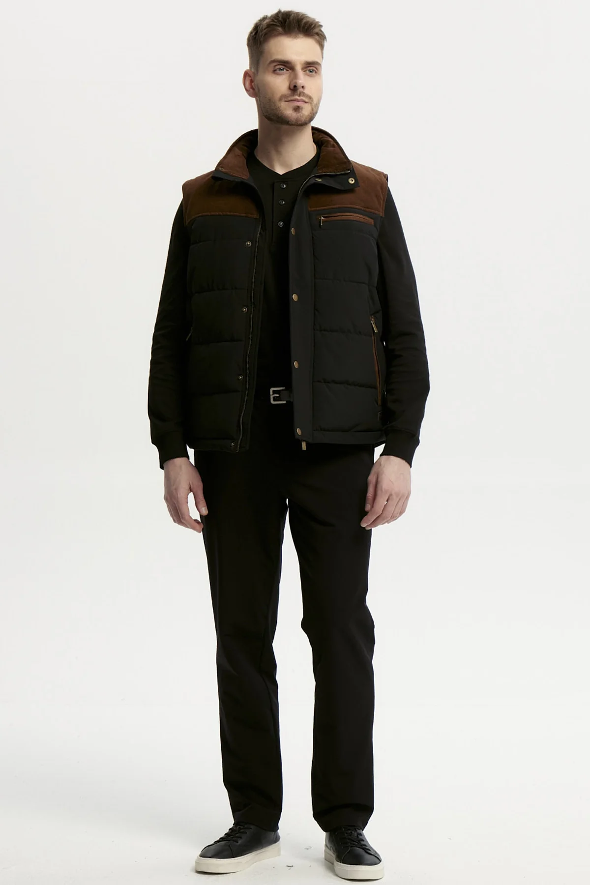 Parka Hombre Slim Negro - Image 4