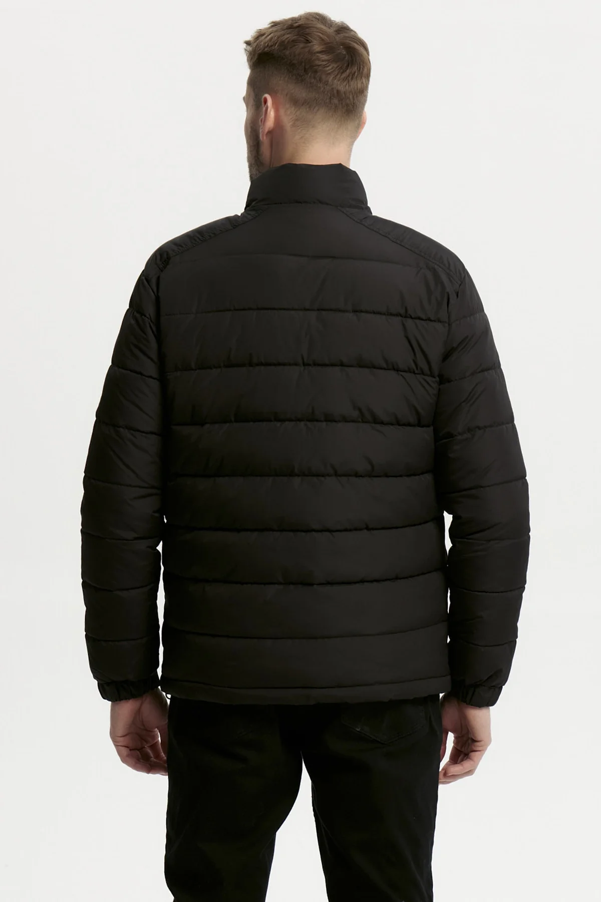Parka Hombre Slim Negro - Image 3