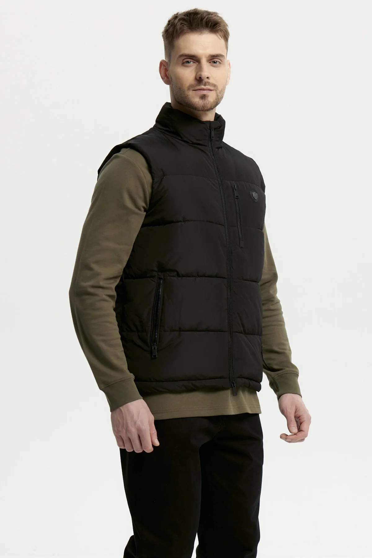 Parka Hombre Slim Negro - Image 2