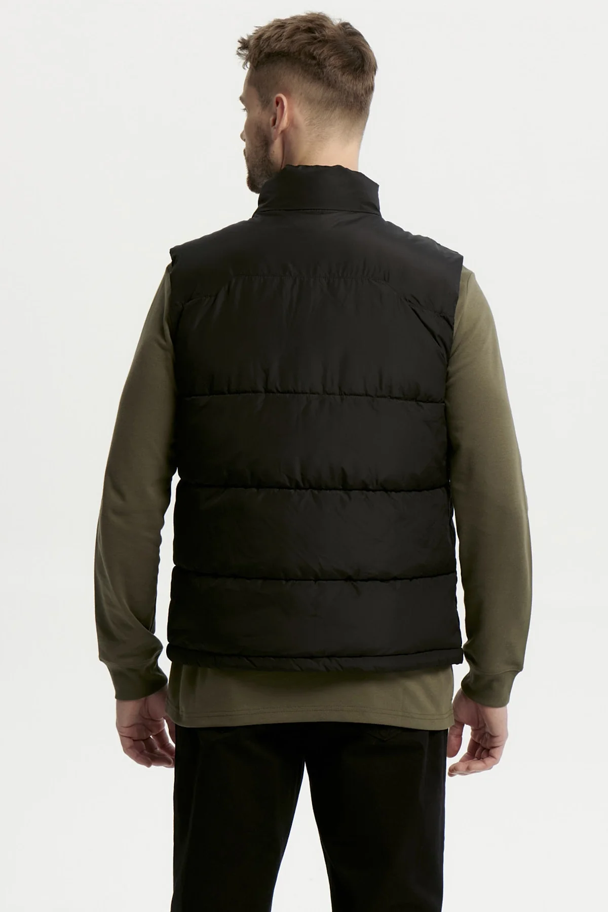 Parka Hombre Slim Negro - Image 3