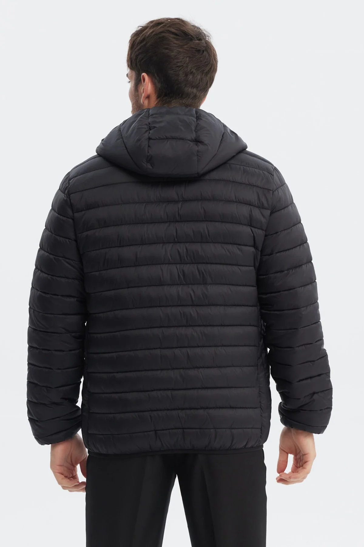 Parka Hombre Slim Negro - Image 3