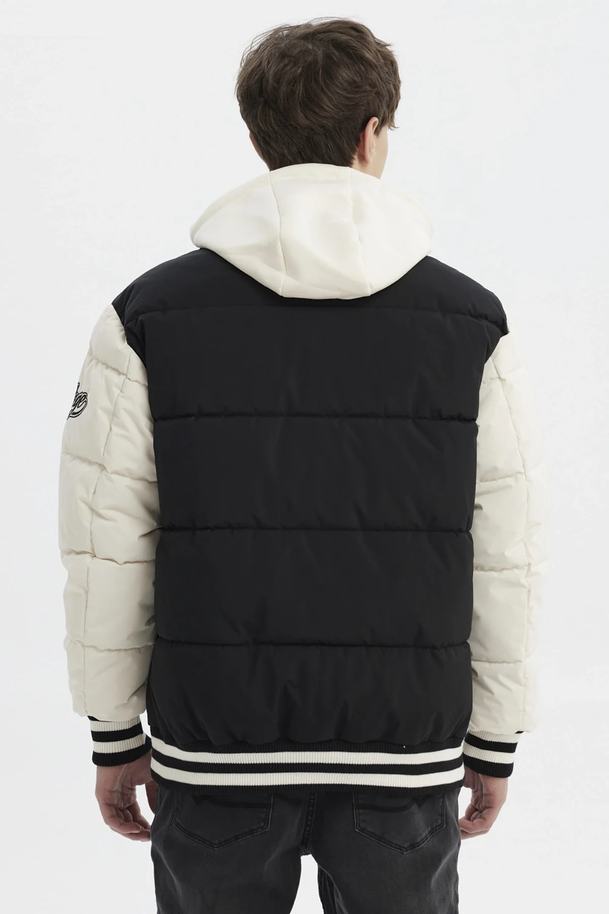 Parka Hombre Slim Negro - Image 3