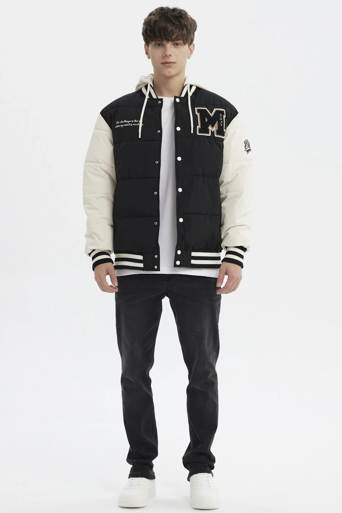 Parka Hombre Slim Negro - Image 4