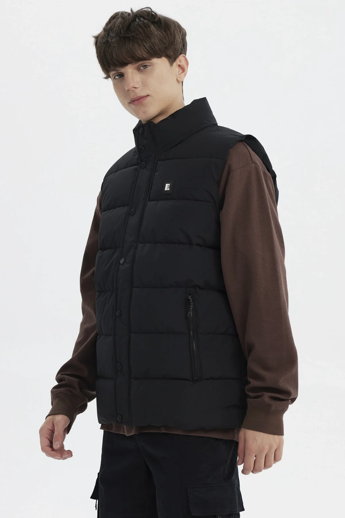 Parka Hombre Slim Negro - Image 2