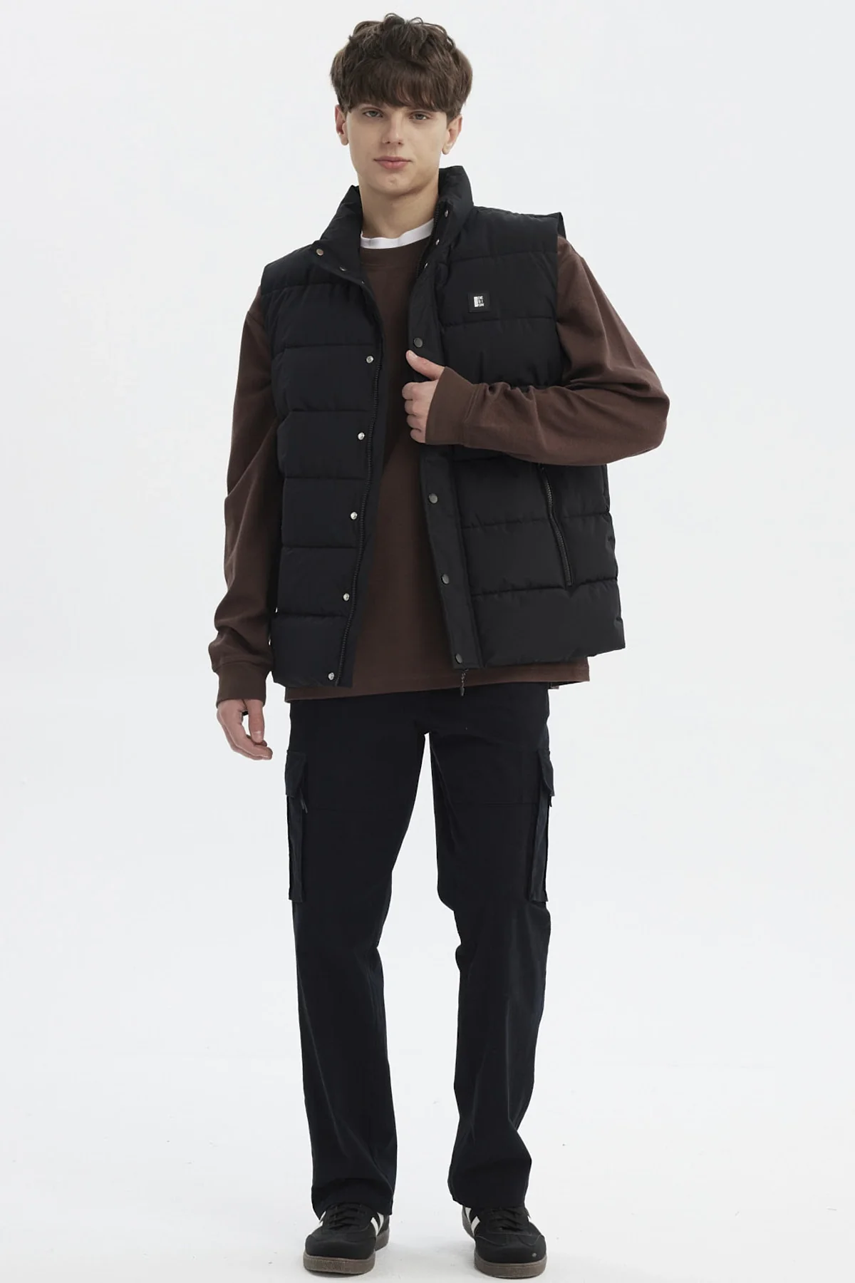 Parka Hombre Slim Negro - Image 4