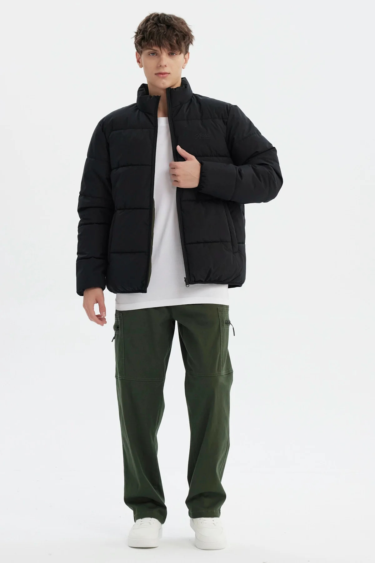 Parka Hombre Slim Reversible Negro - Image 4