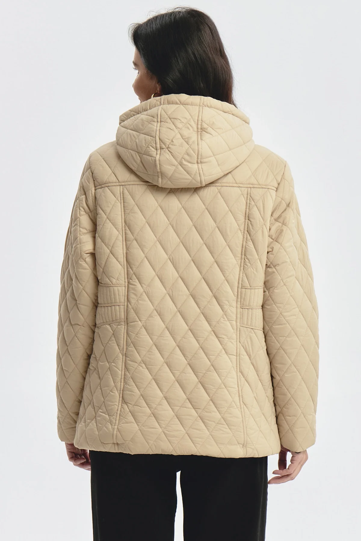 Parka Mujer Con Chiporro Beige - Image 3