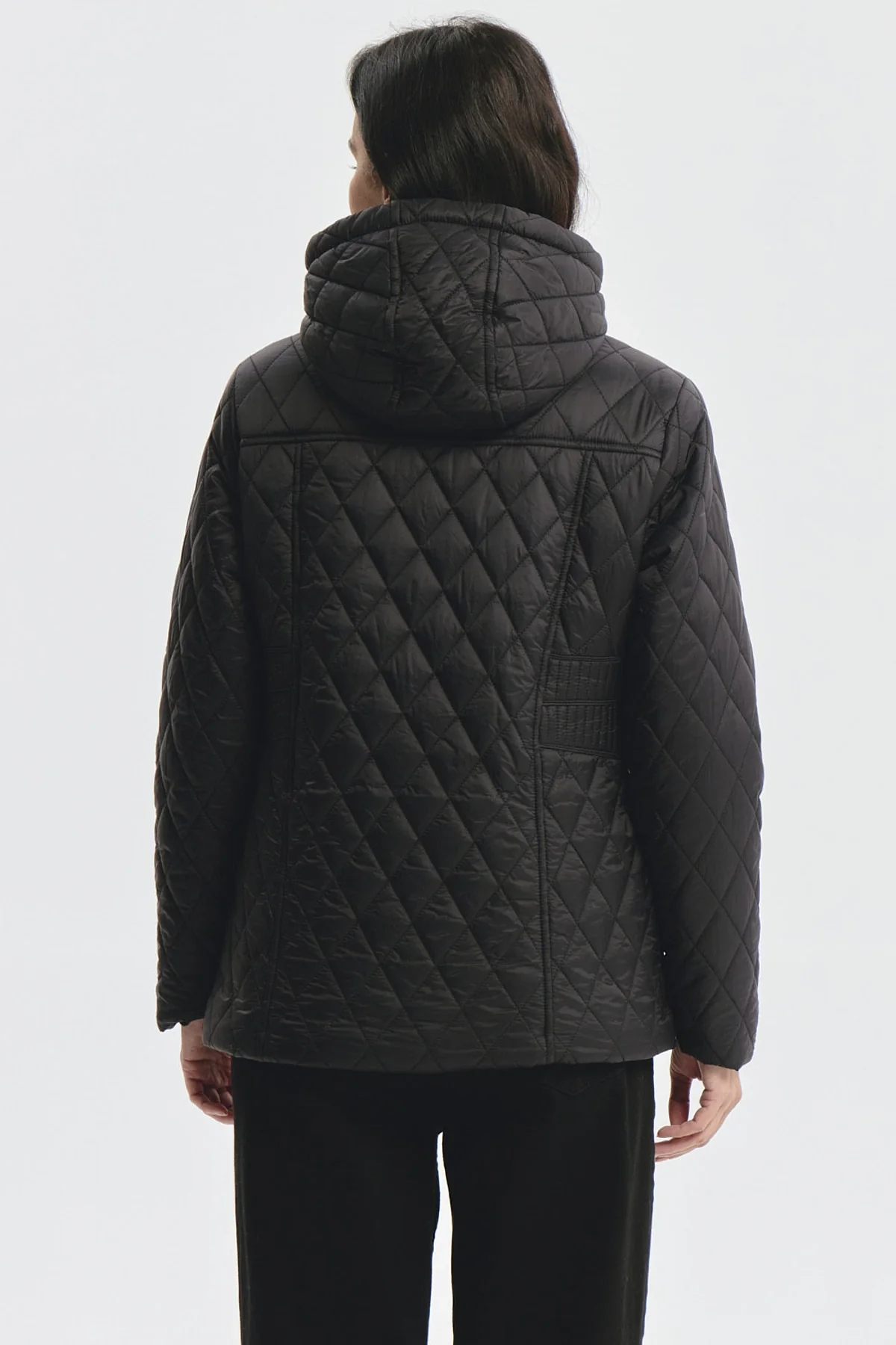Parka Mujer Con Chiporro Negro - Image 3
