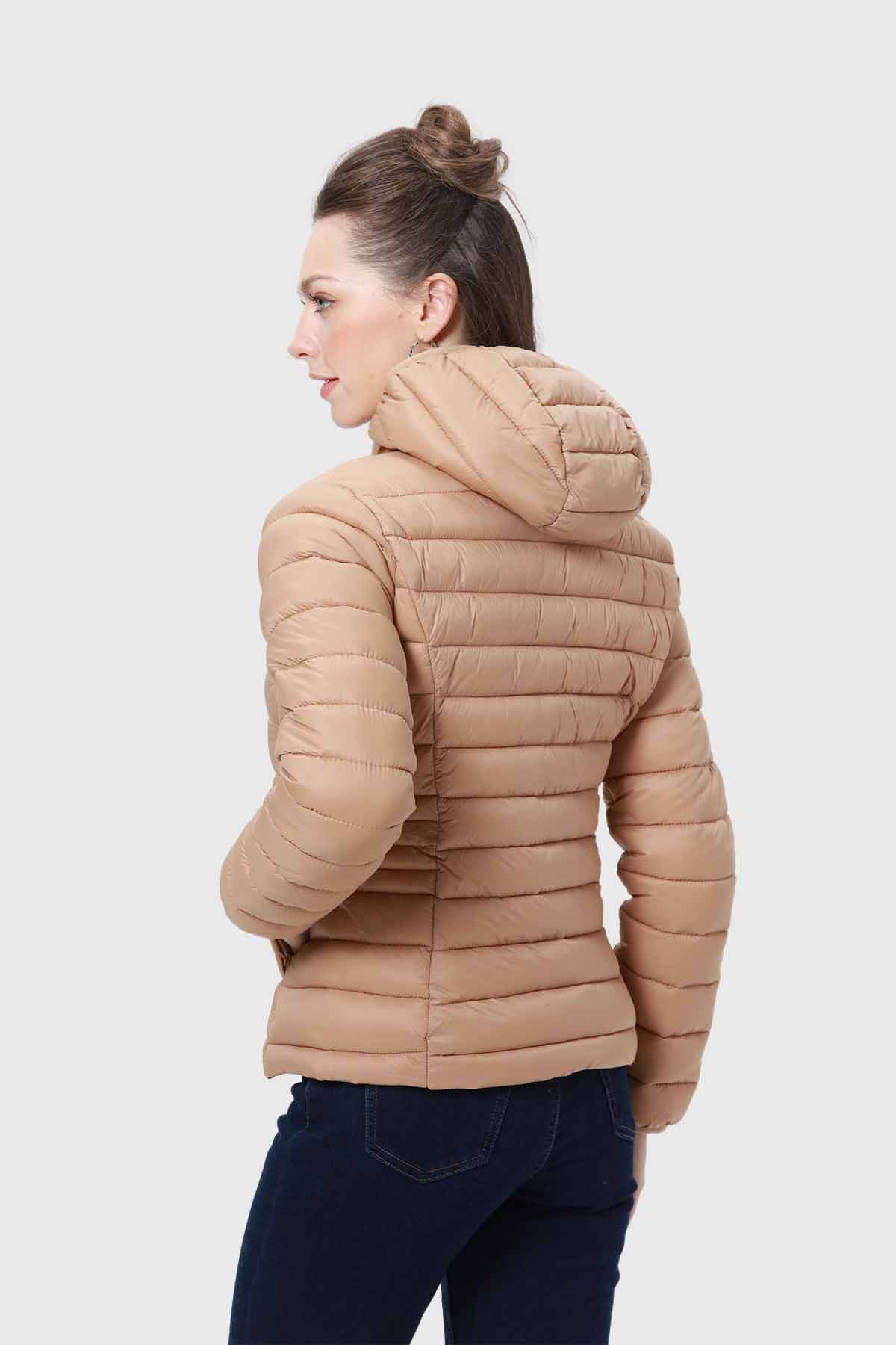 Parka Mujer Corta Plummy Camel - Image 3