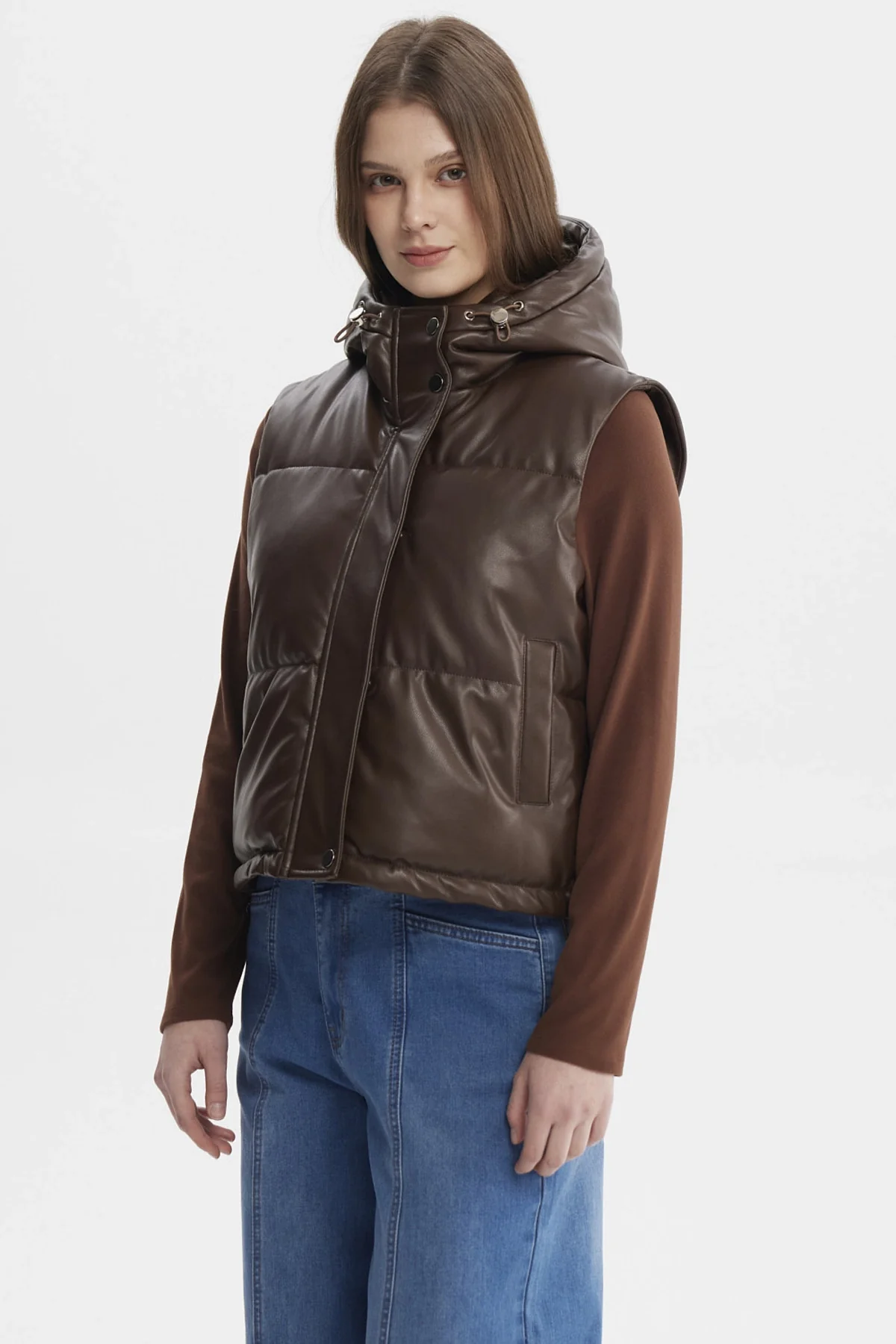 Parka Mujer Juvenil Café Oscuro - Image 2