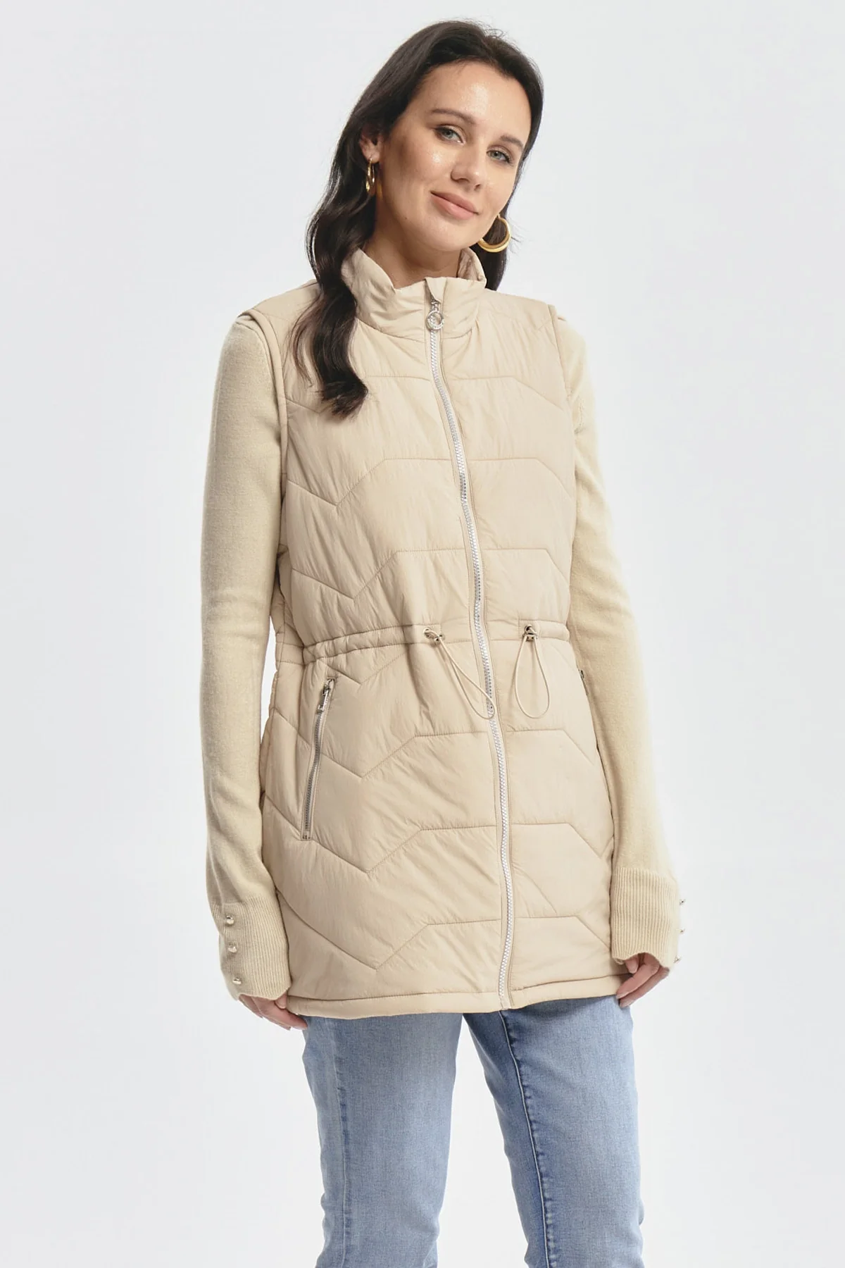 Parka Mujer Lisa Beige - Image 2