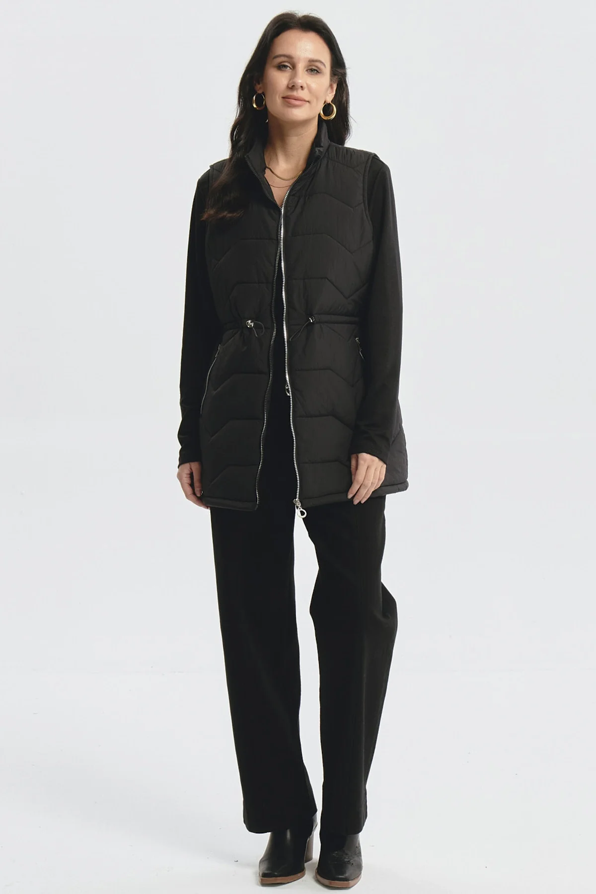 Parka Mujer Lisa Negro - Image 4