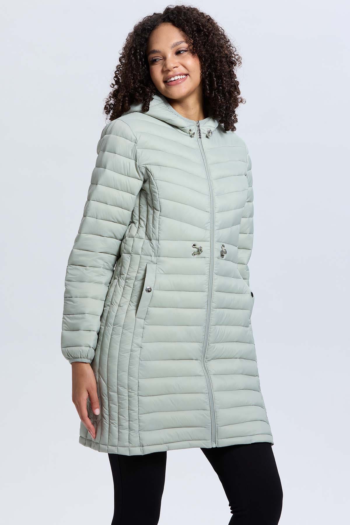 Parka Mujer Modelo Largo Verde - Image 2