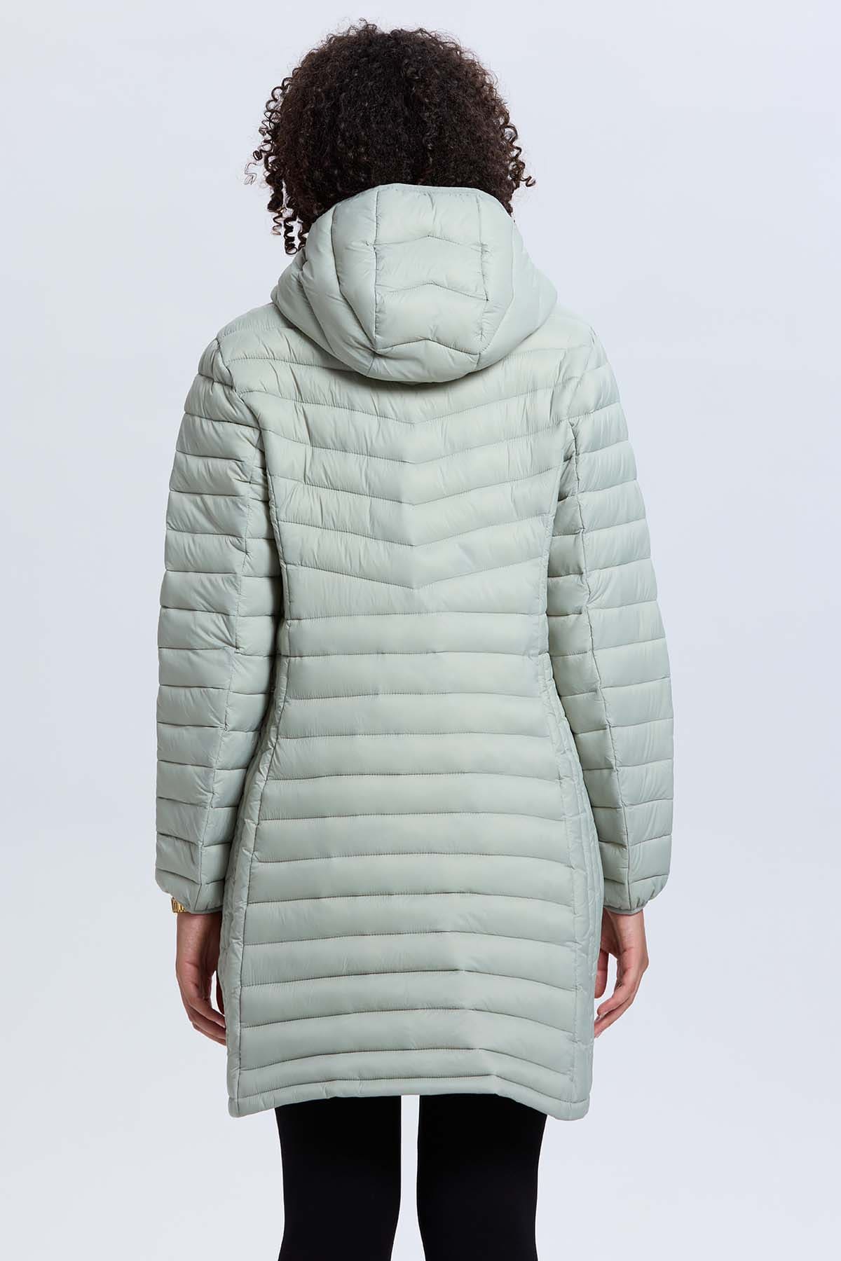 Parka Mujer Modelo Largo Verde - Image 3