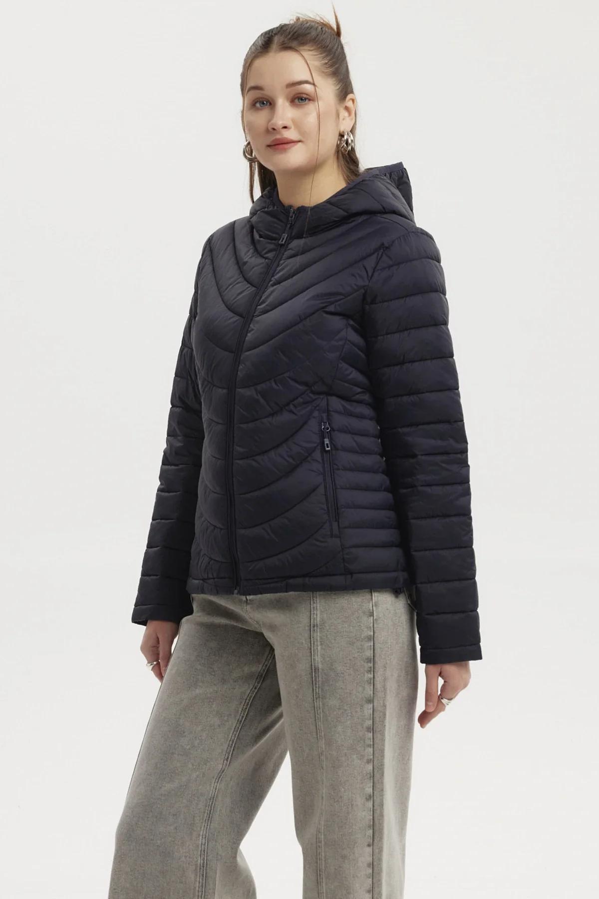 Parka Mujer Mujer Juvenil Azul Marino - Image 2