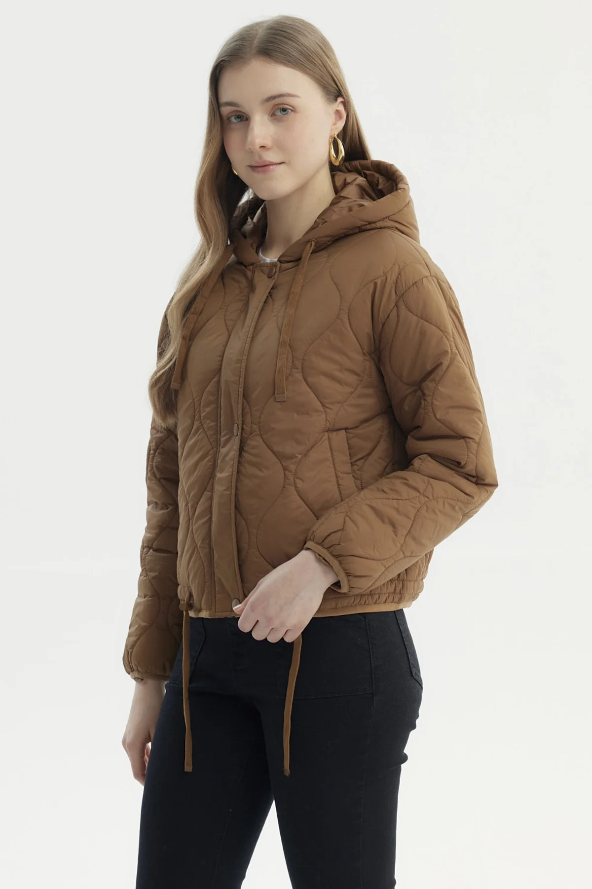 Parka Mujer New Camel Oscuro - Image 2