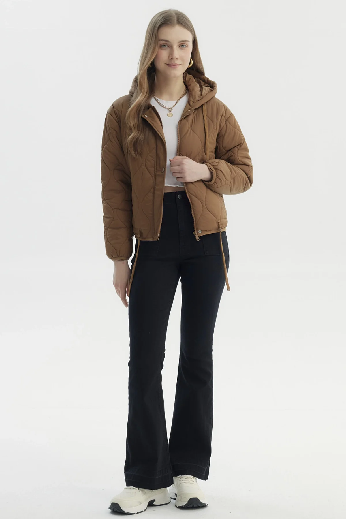Parka Mujer New Camel Oscuro - Image 4