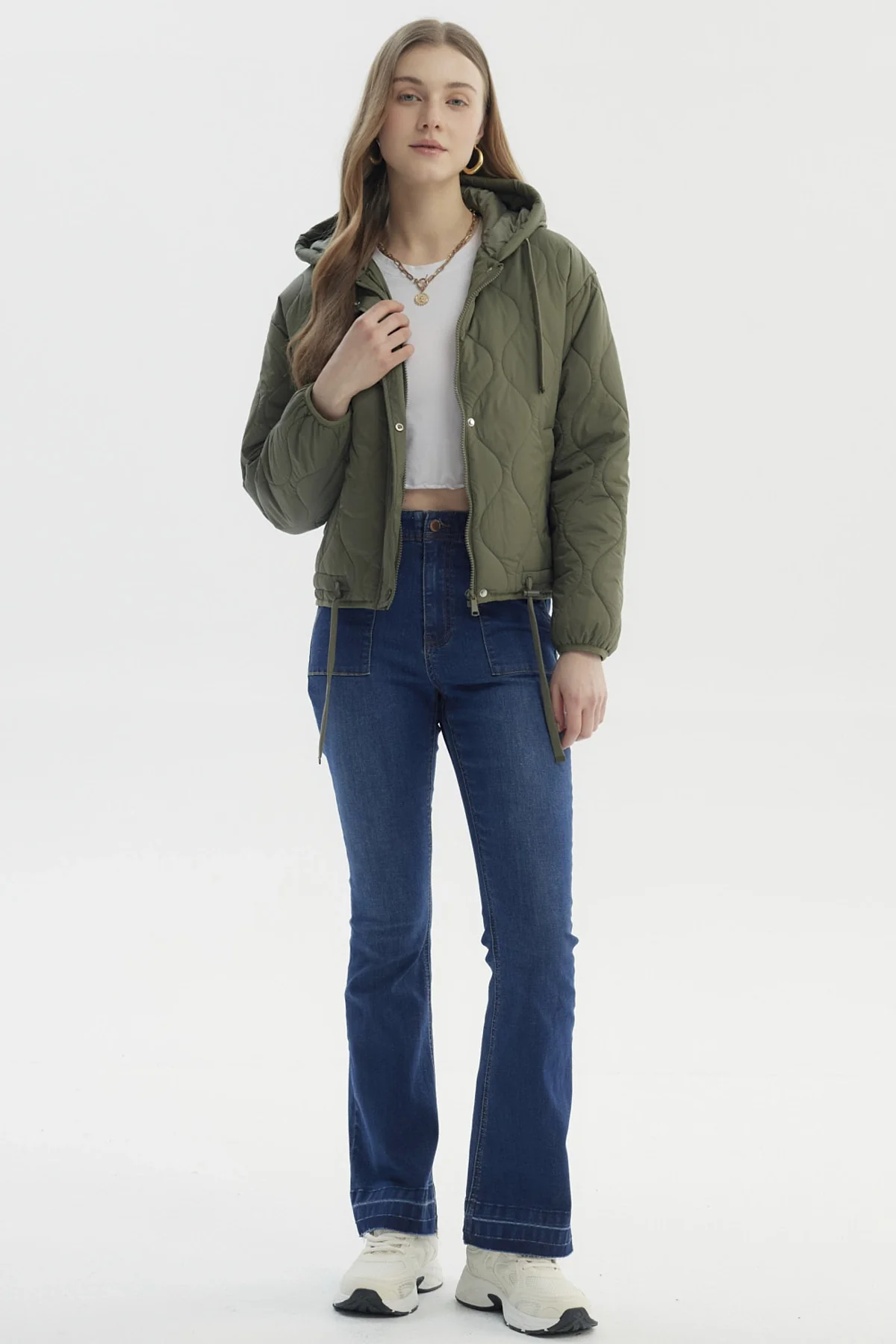 Parka Mujer New Verde Militar - Image 4