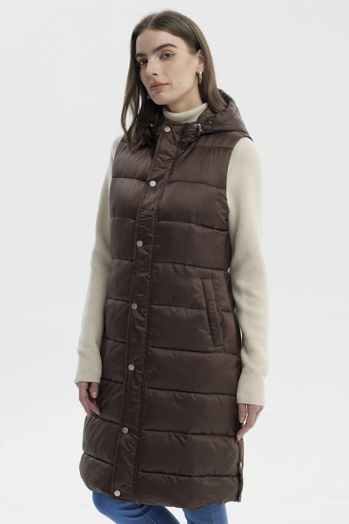 Parka Mujer Slim Chocolate - Image 2
