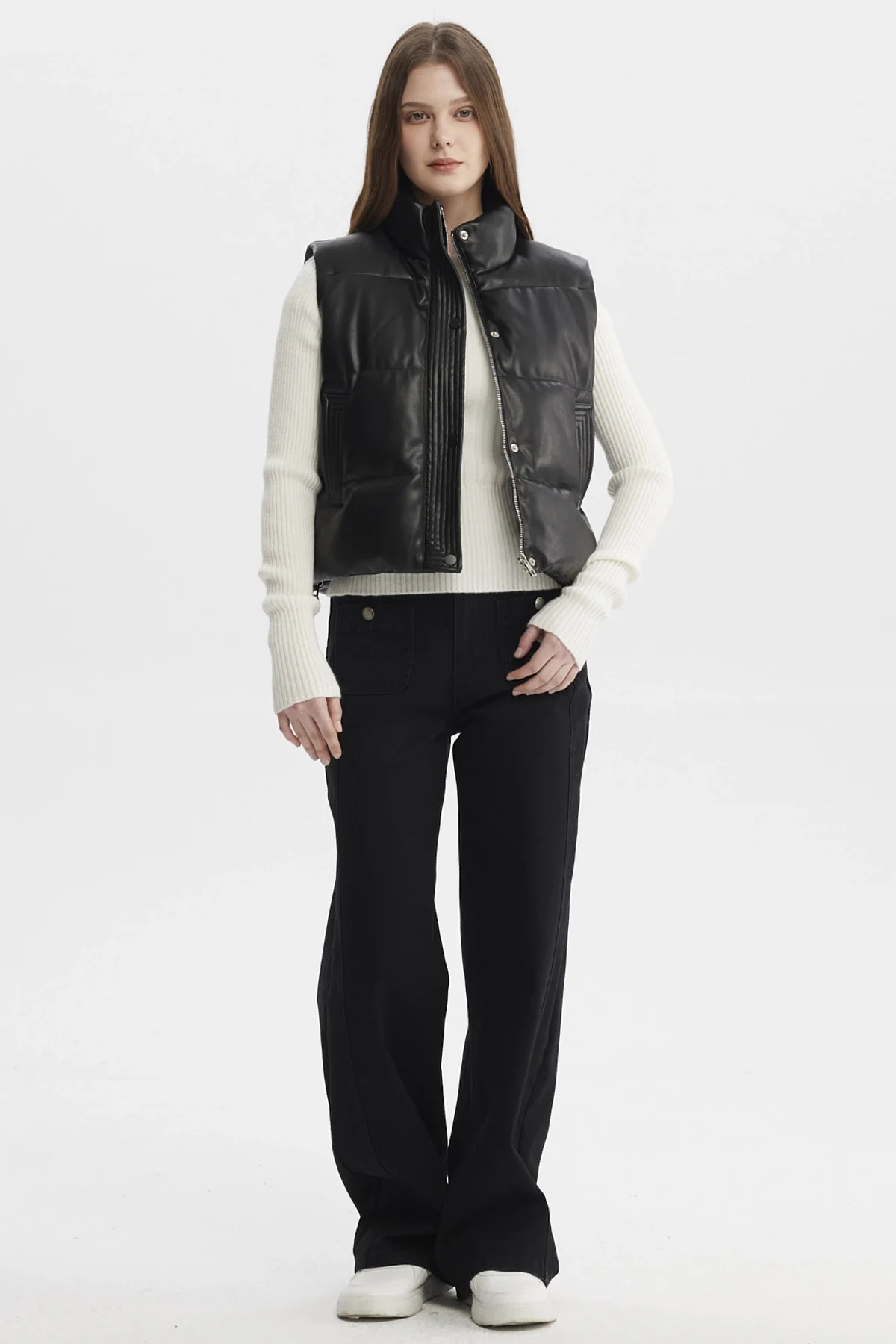 Parka Mujer Slim Negro - Image 4
