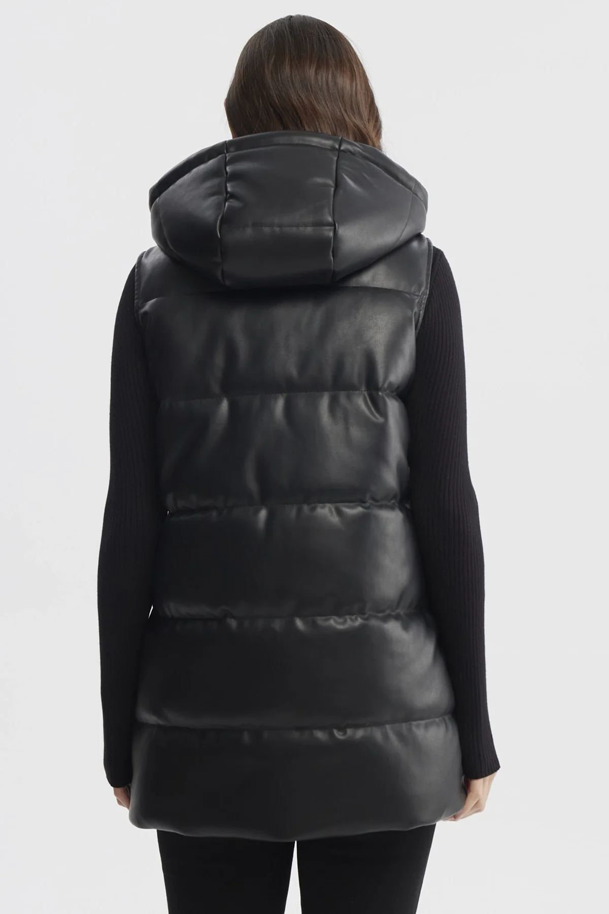 Parka Mujer Slim Negro - Image 3