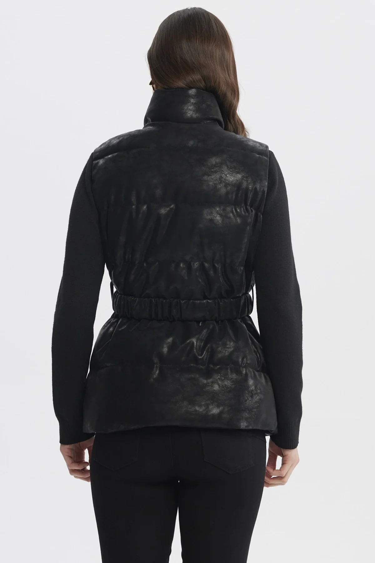 Parka Mujer Slim Negro - Image 3