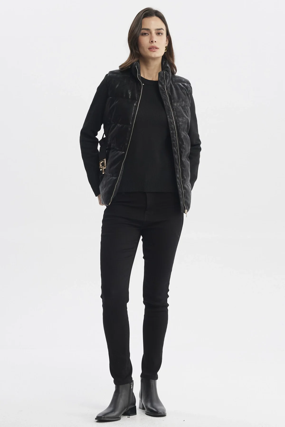 Parka Mujer Slim Negro - Image 4