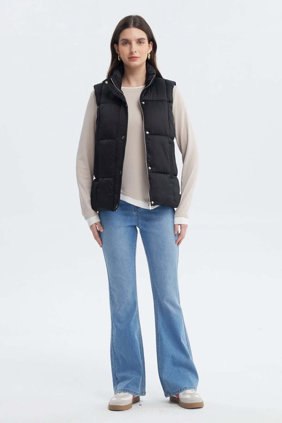 Parka Mujer Slim Negro - Image 4