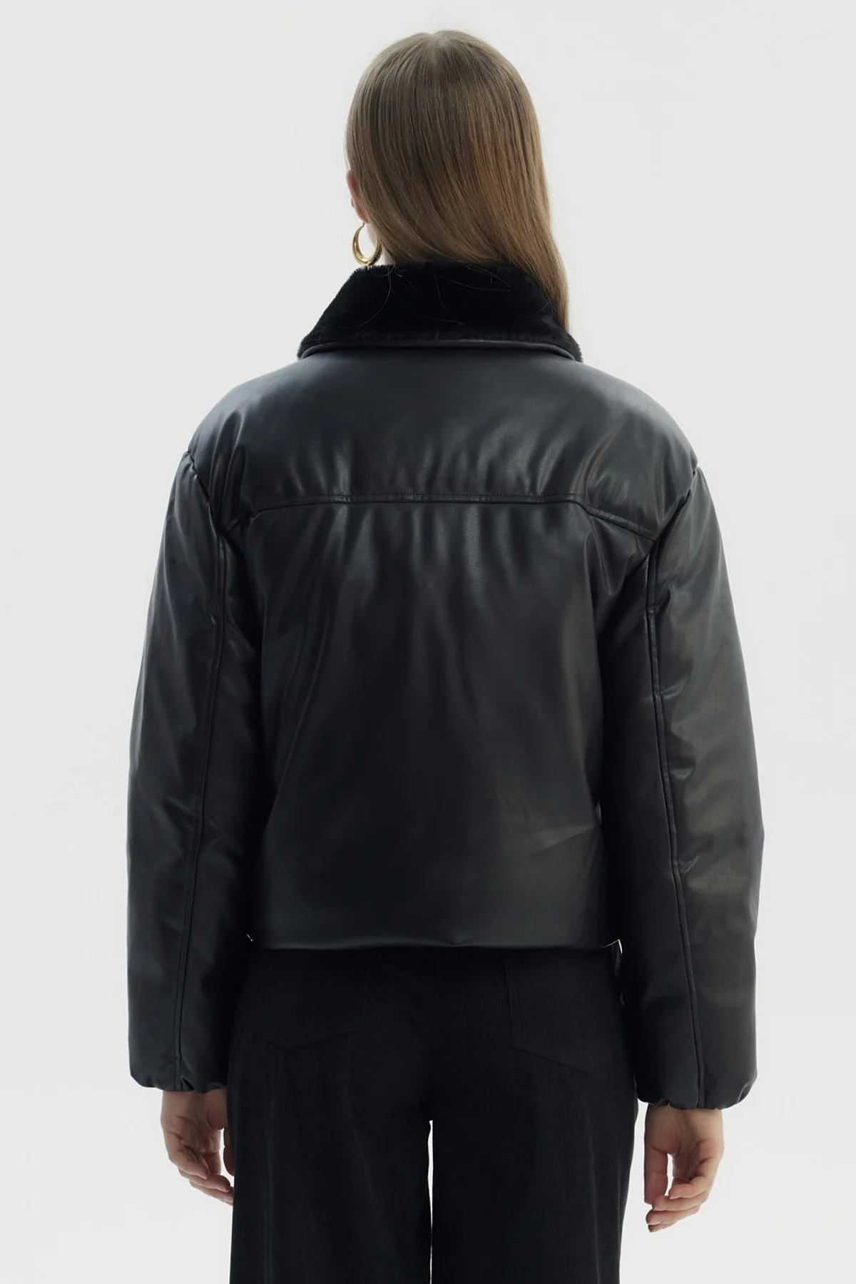 Parka Mujer Wide Acolchado Negro - Image 3