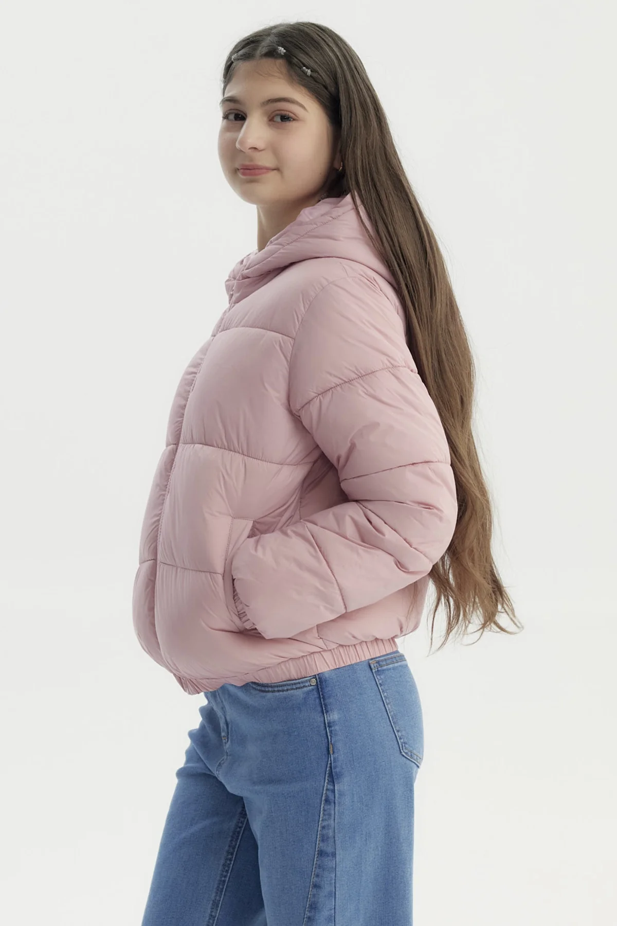 Parka Niña Básica Teen Rosado - Image 2