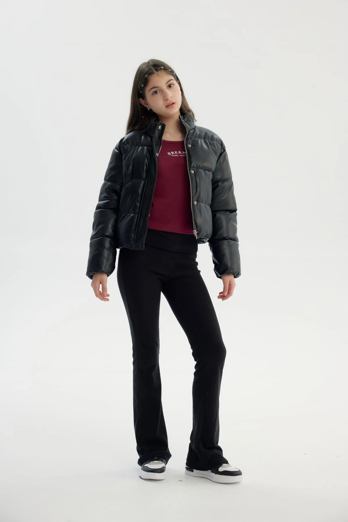 Parka Niña Clásica Negro - Image 4