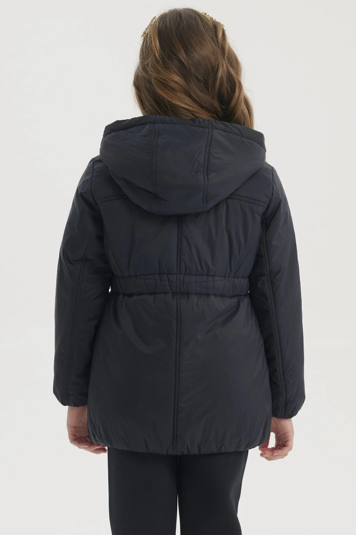 Parka Unisex Larga Con Polar Azul Marino - Image 3