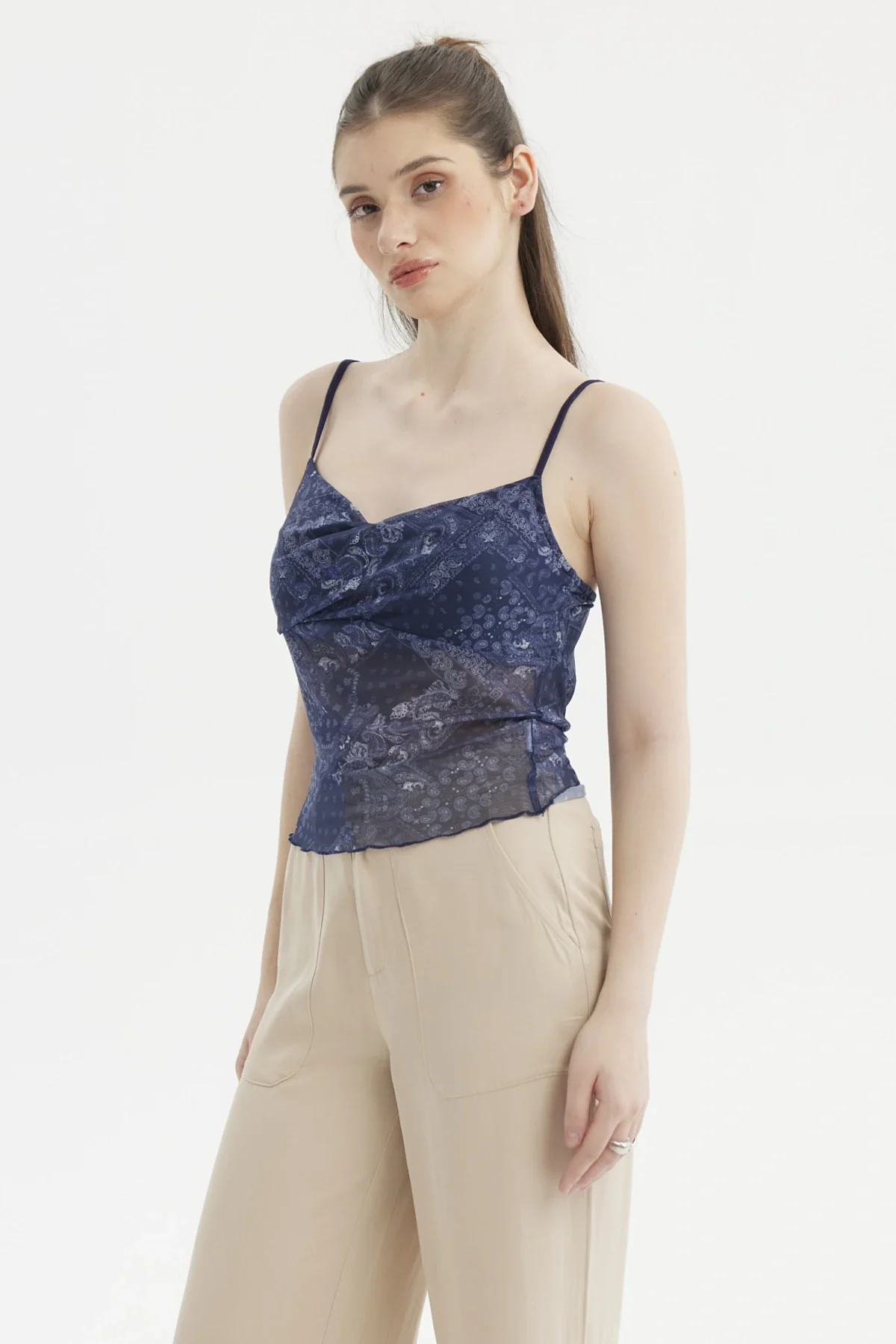 Peto Mujer Diseño En Espalda Azul Oscuro - Image 2