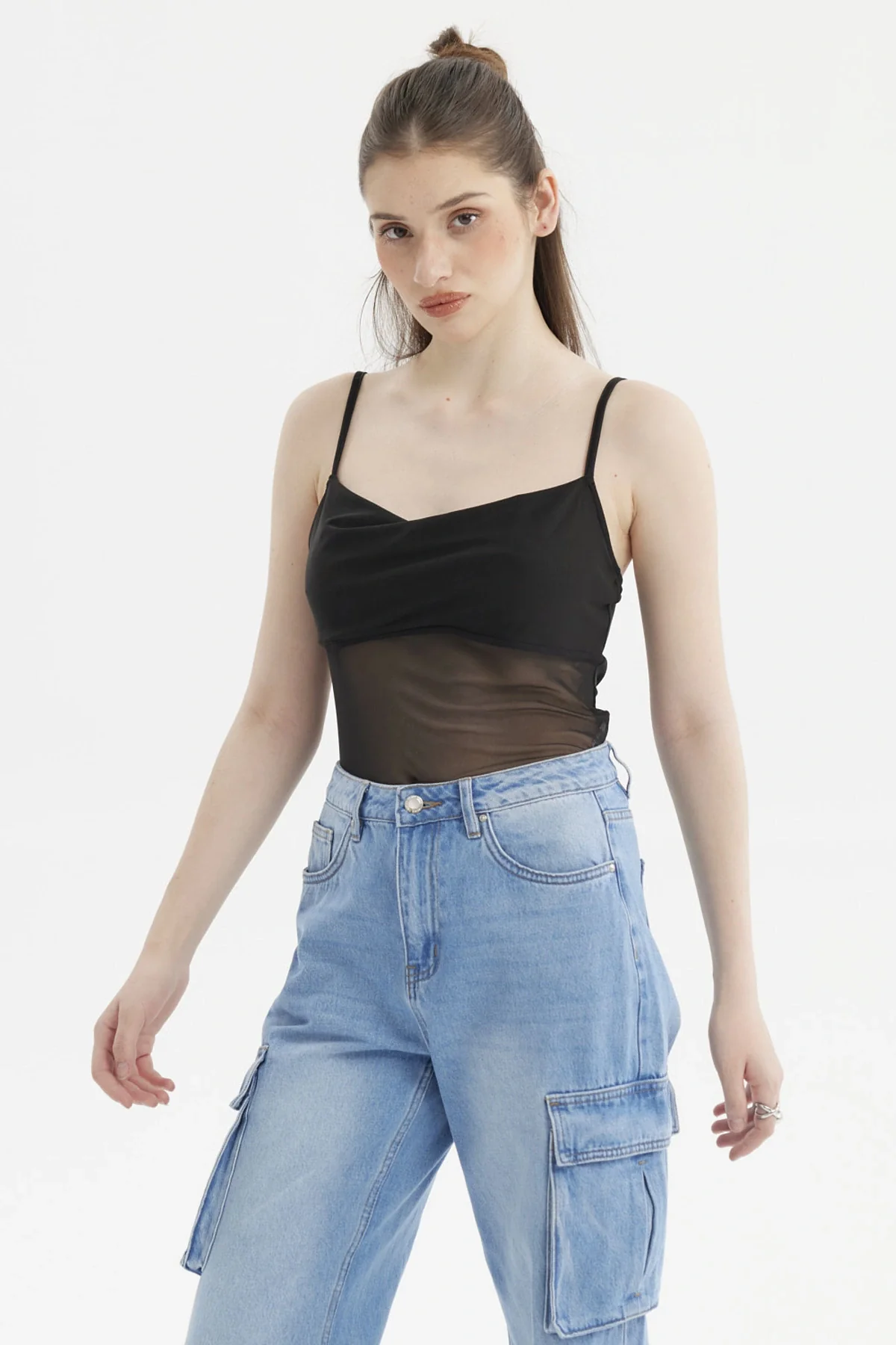 Peto Mujer Diseño En Espalda Negro - Image 2