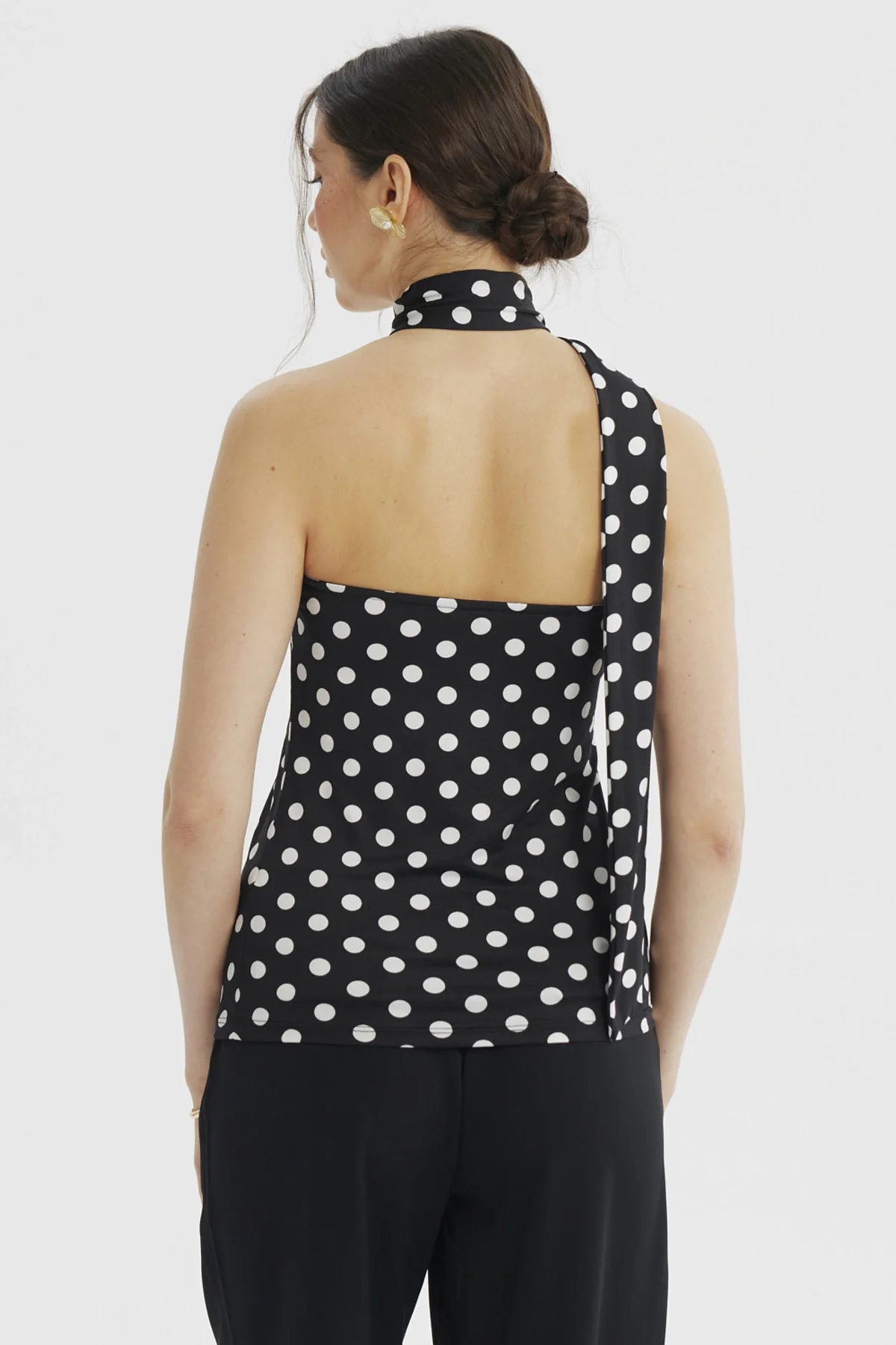 Peto Mujer Hombre Descubierto Negro / Blanco - Image 3