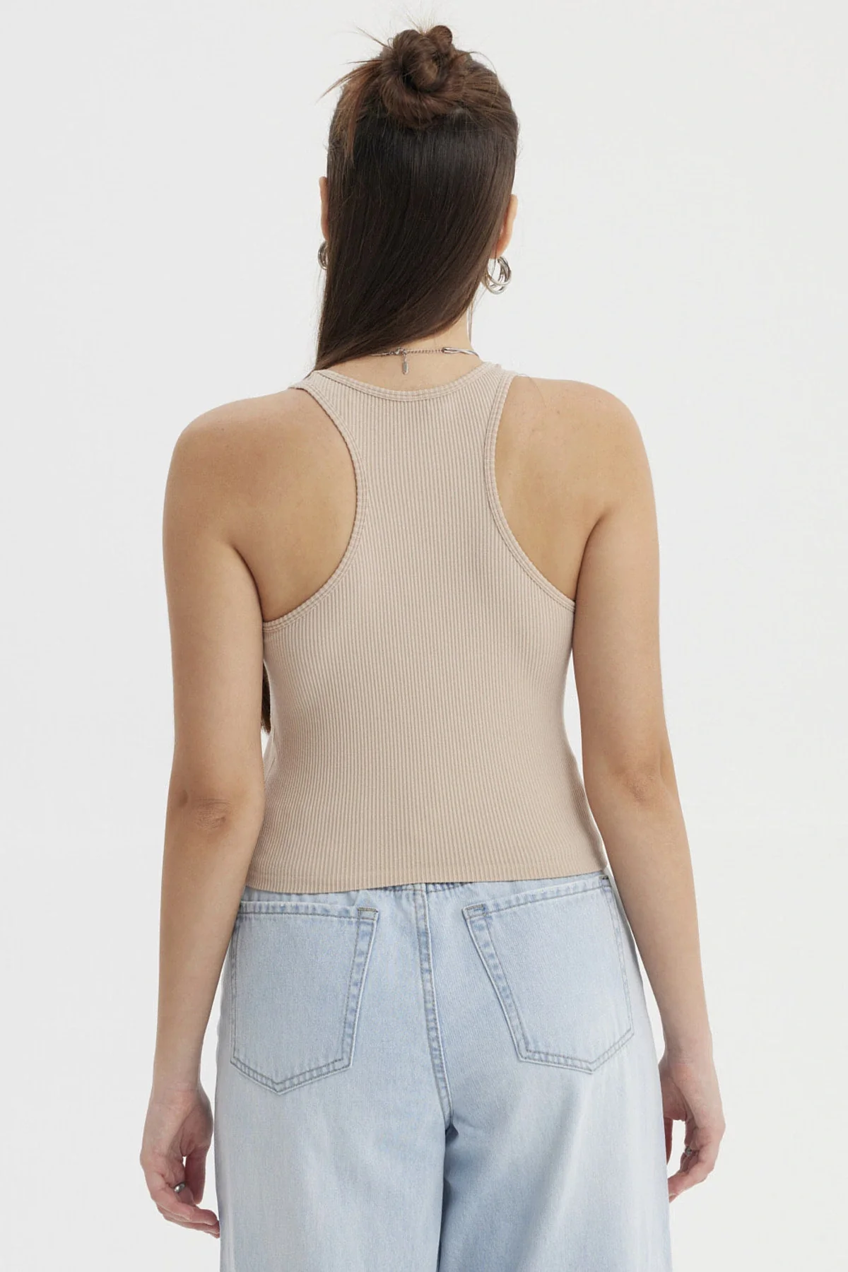 Peto Mujer Musculosa Beige - Image 3