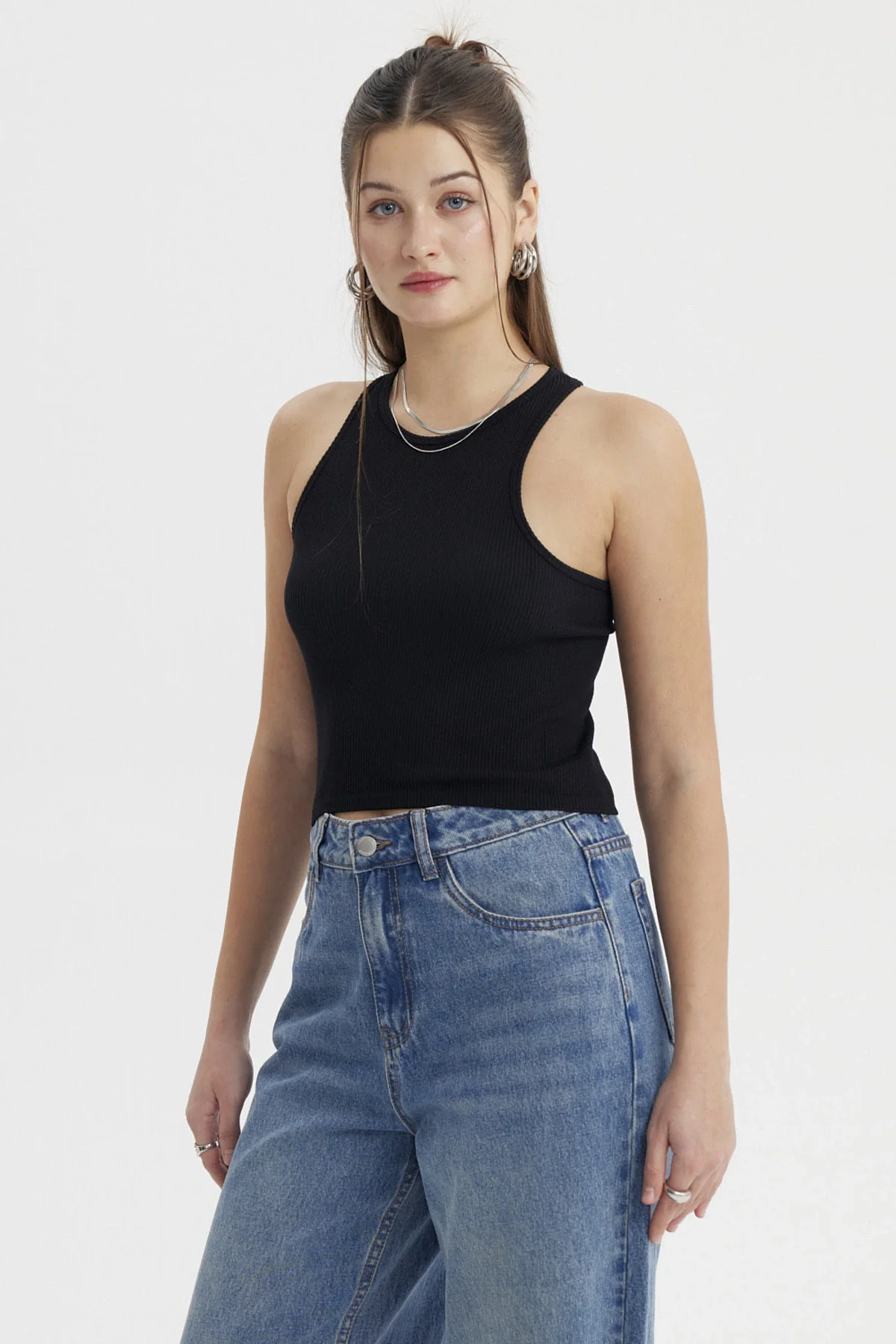 Peto Mujer Musculosa Negro - Image 2