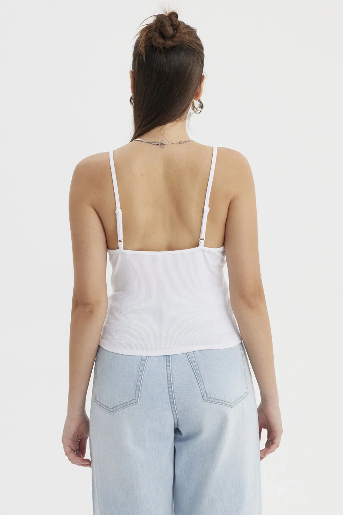 Peto Mujer Pabilo Aplicación  Blanco - Image 3