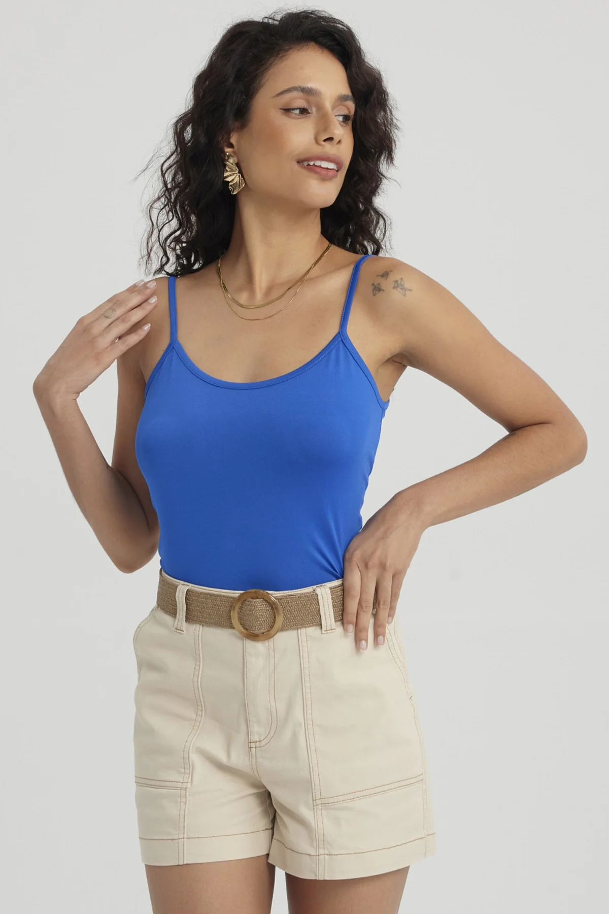 Peto Mujer Pabilo Básico Liso Azulino - Image 4