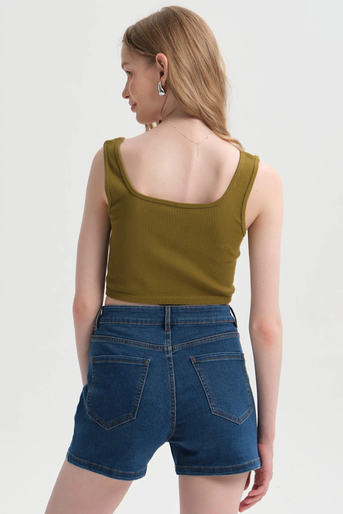 Peto Mujer Seamless Verde Olivo - Image 3