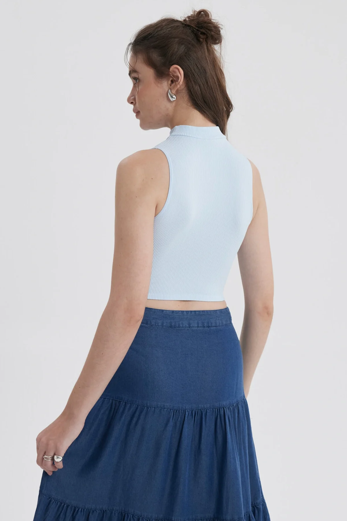 Peto Mujer Sin Costura Celeste Claro - Image 3