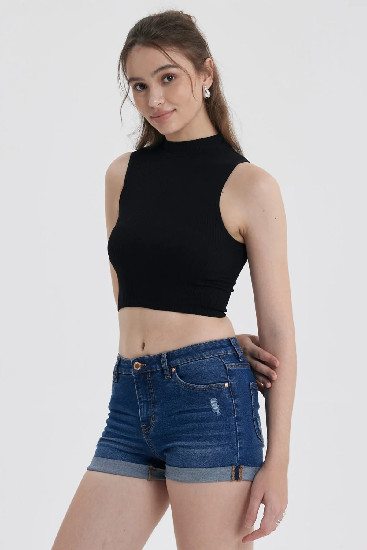 Peto Mujer Sin Costura Negro - Image 2
