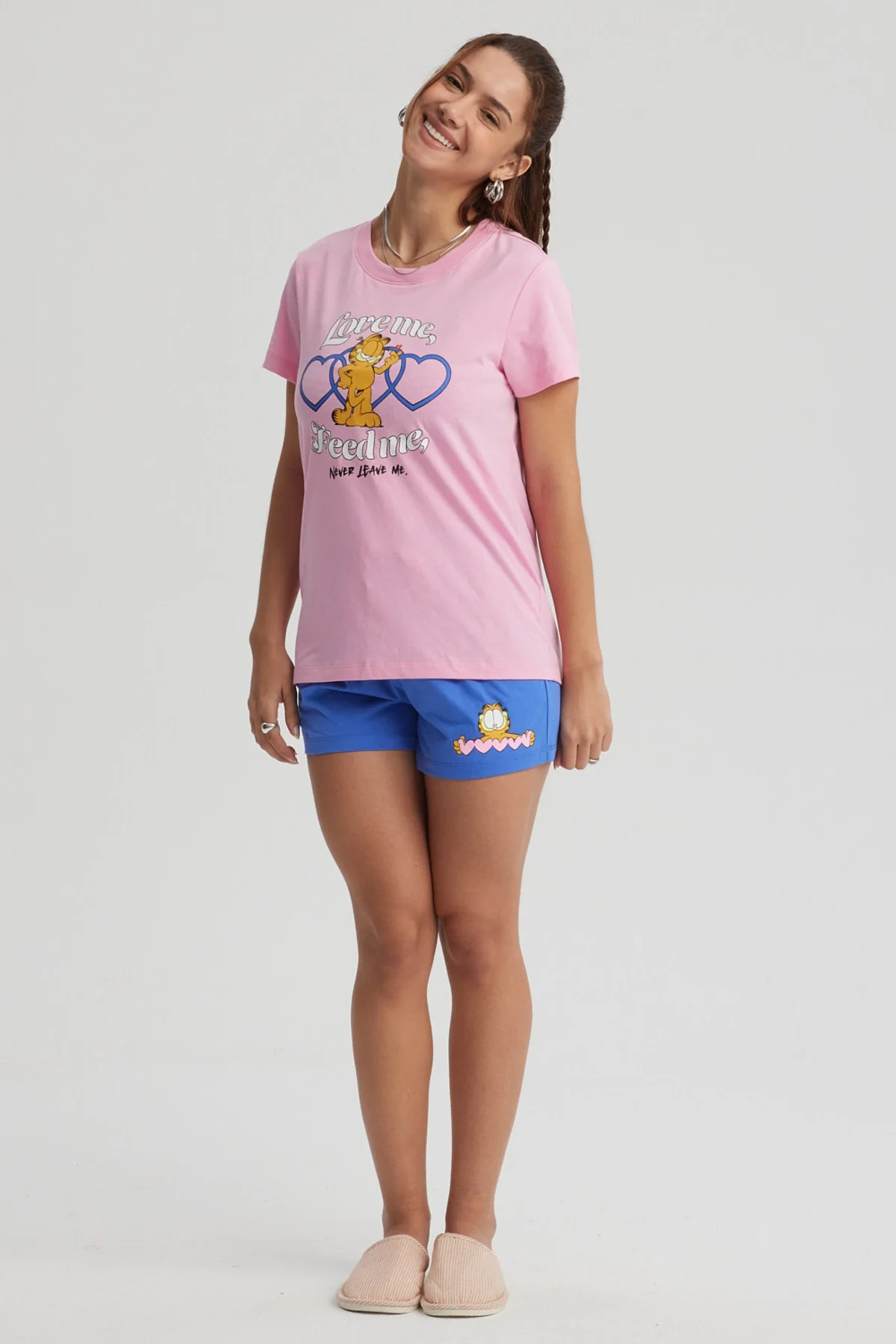 Pijama Mujer Garfield Rosado - Image 4